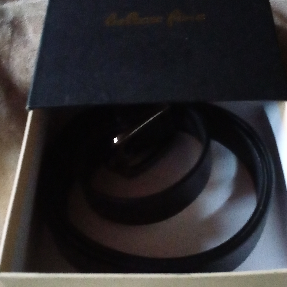 beltox fine Black Leather Belt